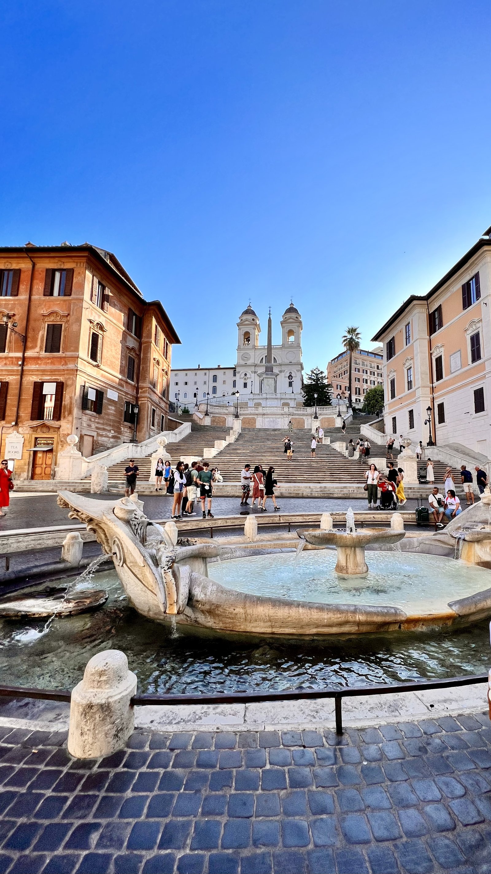 Plaza de España y su escalinata en Roma